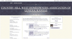 Desktop Screenshot of countryhillwest.com